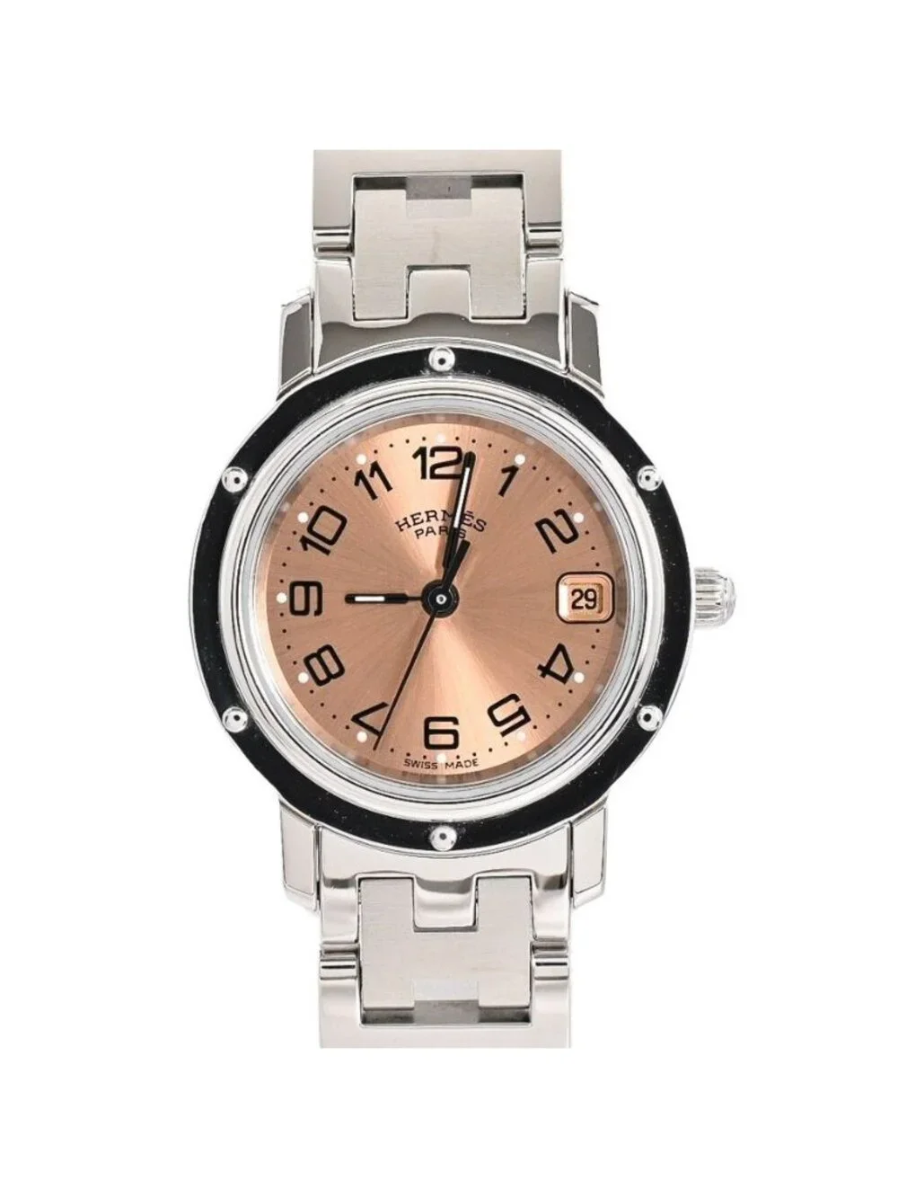 Hermes Watch Clipper Pink